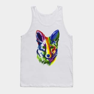 Multicolored Fox Tank Top